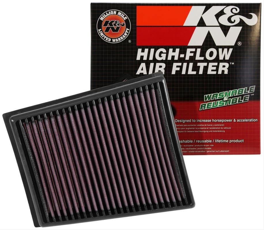 K&N Fits 2015-2018 Renault Megane 1.2L, 1.5L & 1.6L L4 Diesel &1.6L L4 F/I - KN33-3057 K&N K&N Replacement Panel Filter KN33-3057 SR