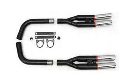 KBD Body Kits KBD Body Kits Chevrolet Corvette 1975-1977 KBD Style 4 Piece Steel Targa Mufflers with Chrome Tips SR