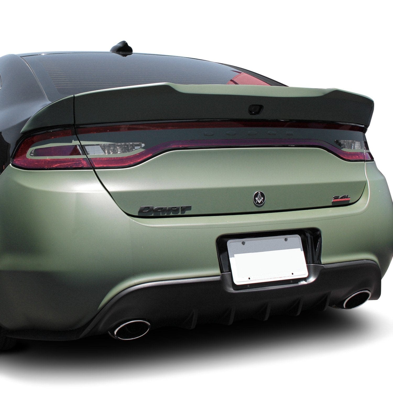 KBD Body Kits KBD Body Kits Dodge Dart 2013-2016 Demon Style 3 Piece Polyurethane Rear Wing Spoiler SR