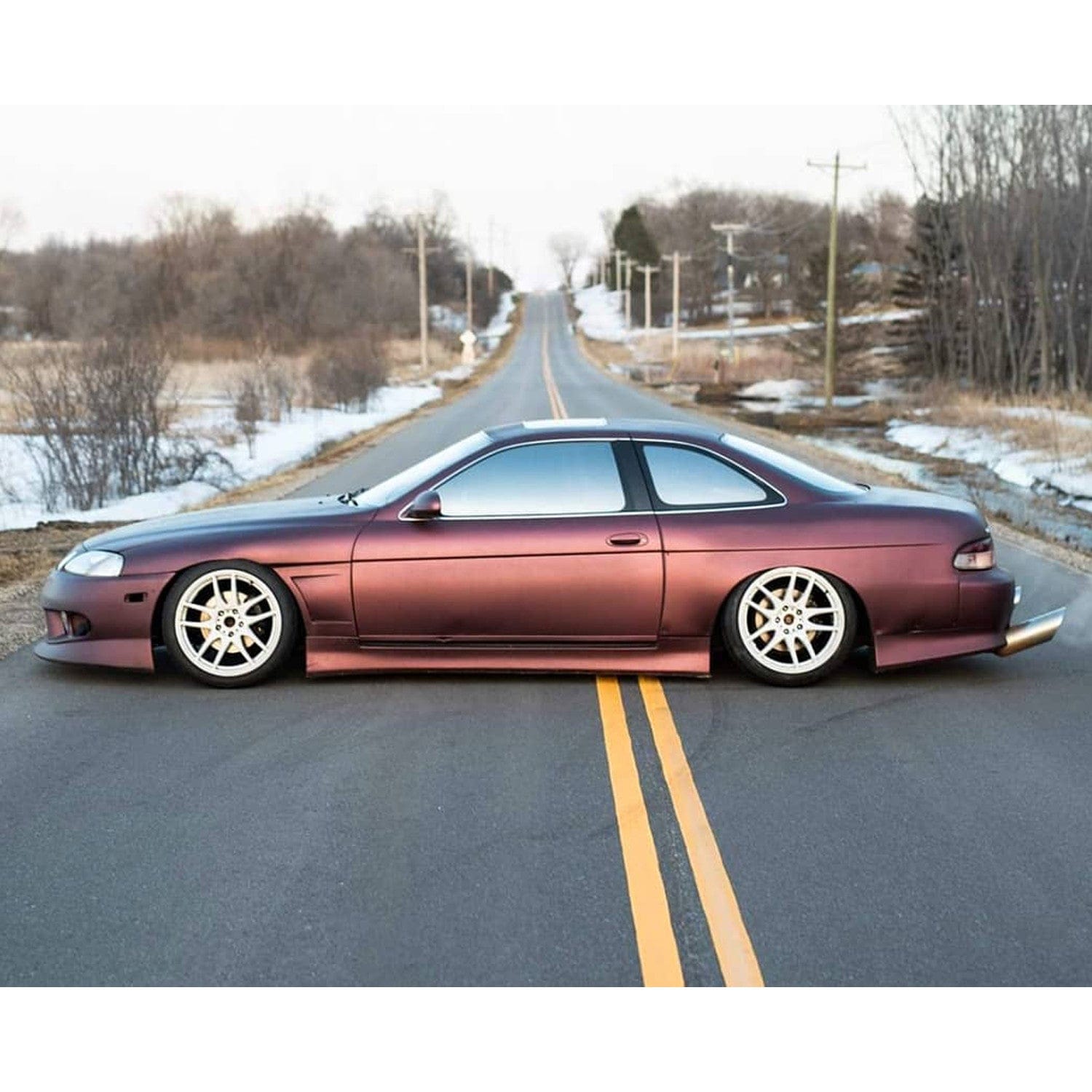 KBD Body Kits KBD Body Kits Lexus SC SC300 SC400 1992-2000 VTX Style 2 Piece Polyurethane Side Skirts SR