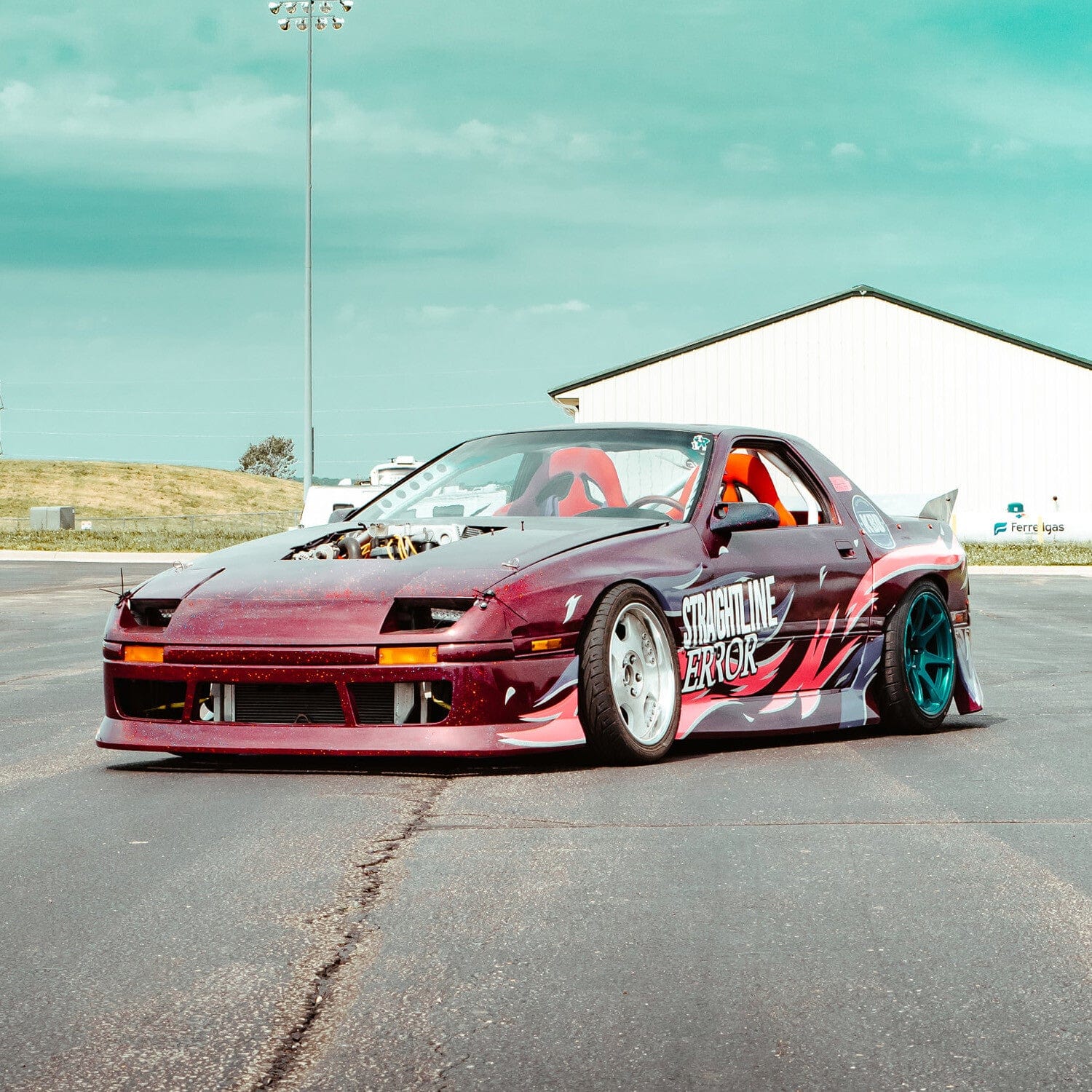 KBD Body Kits KBD Body Kits Mazda RX7 1986-1991 < b > Style 2 Piece Polyurethane Side Skirts SR