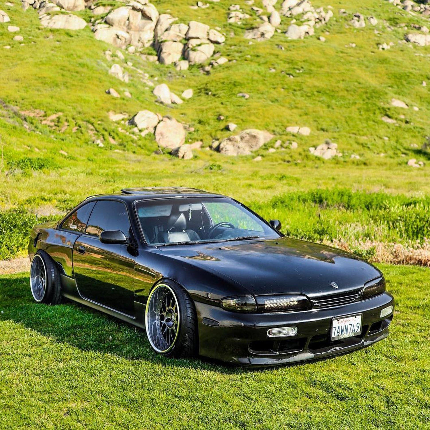 KBD Body Kits KBD Body Kits Nissan 240SX S14 1995-1996 Navan Style 1 Piece Polyurethane Front Bumper SR
