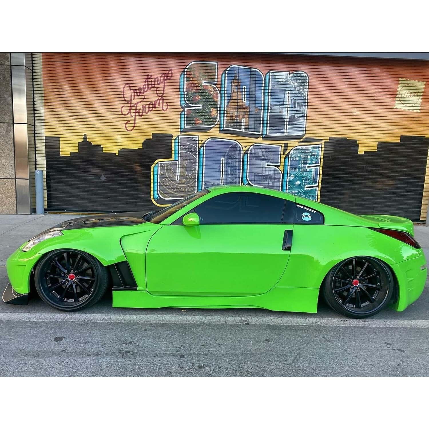 KBD Body Kits KBD Body Kits Nissan 350Z 2003-2008 357Mag Style 2 Piece Polyurethane Side Skirts SR