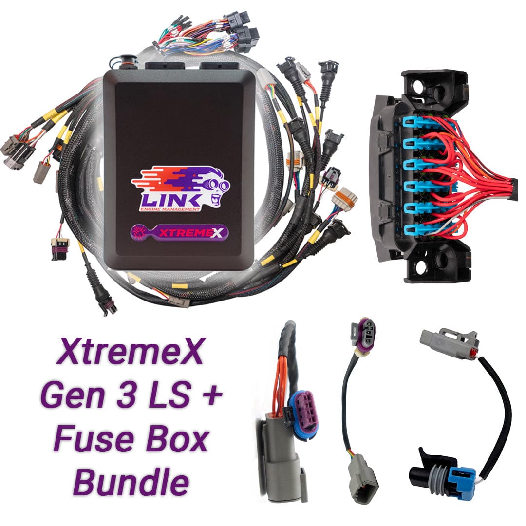 Link ECU Wiring Harnesses / Looms Link ECU Gen3 LS Drive-By-Wire Bundle: G4X XtremeX ECU + LS Engine Harness + Fuse Box bundle (109-9010B) SR