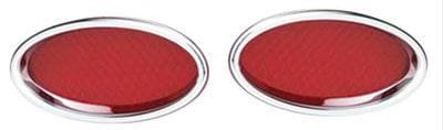 LOKAR 2-3/4"H x 5-1/2"L Lokar Standard Oval LED Tail lights (Pair) - Chromed Billet Aluminium LK-TL-1910 SR