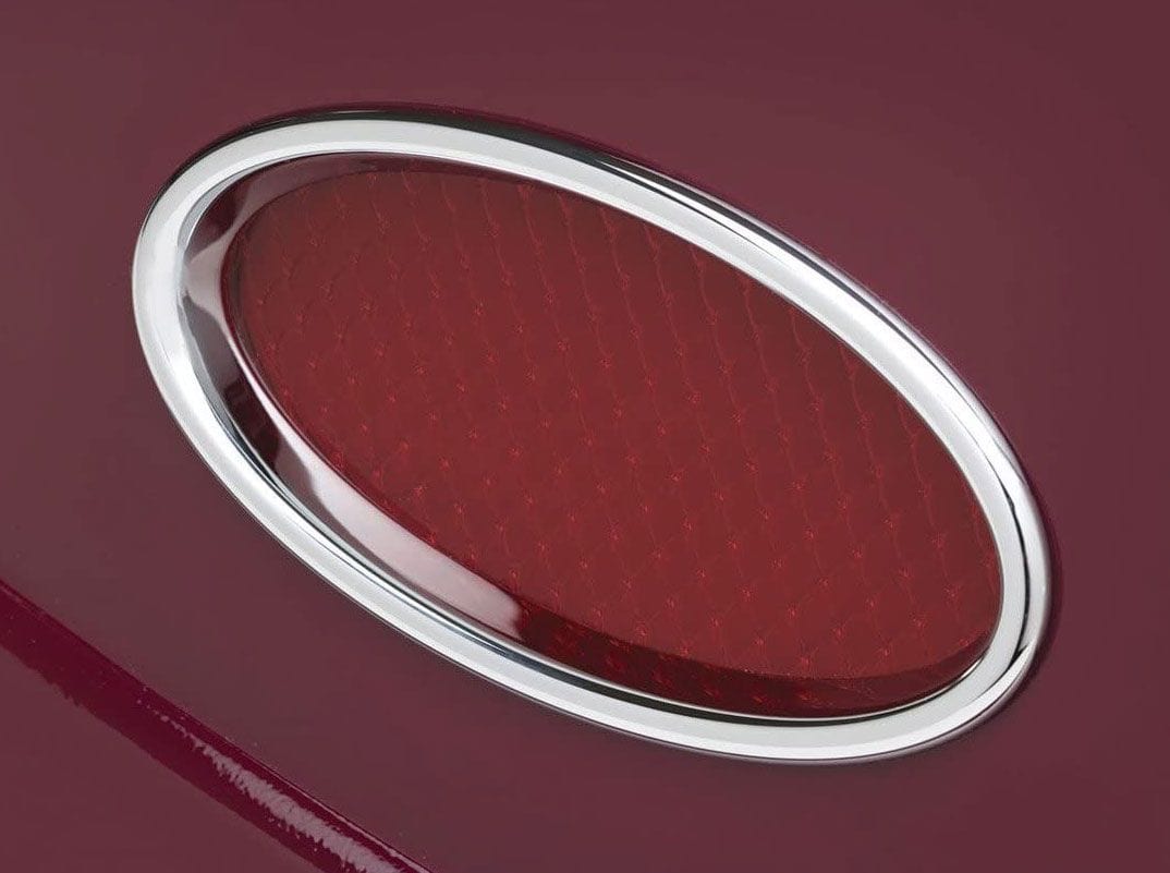 LOKAR 2-3/4"H x 5-1/2"L Lokar Standard Oval LED Tail lights (Pair) - Chromed Billet Aluminium LK-TL-1910 SR