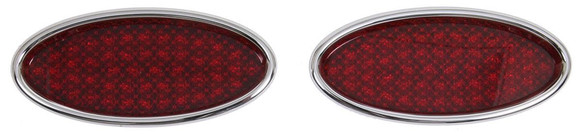 LOKAR 3"H x 6-1/2"L Lokar XL Oval LED Tail lights (Pair) - Chromed Billet Aluminium LK-TL-1911 SR