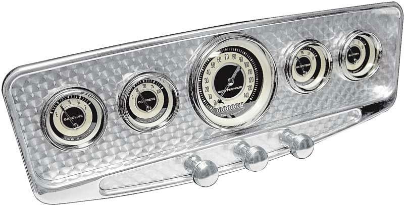 LOKAR Polished Goolsby Edition Billet Aluminum Dash Insert Lokar Aluminium 5-Gauge Dash Insert LK-BDI-9138 SR