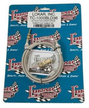 LOKAR Stainless Steel Housing Lokar 36" Blower Drive Hi-Tech Accelerator Cable LK-TC-1000BLD36 SR