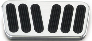 Lokar Automatic Power Brake Pad with Rubber - Brushed Billet Aluminium LK-BAG-6078