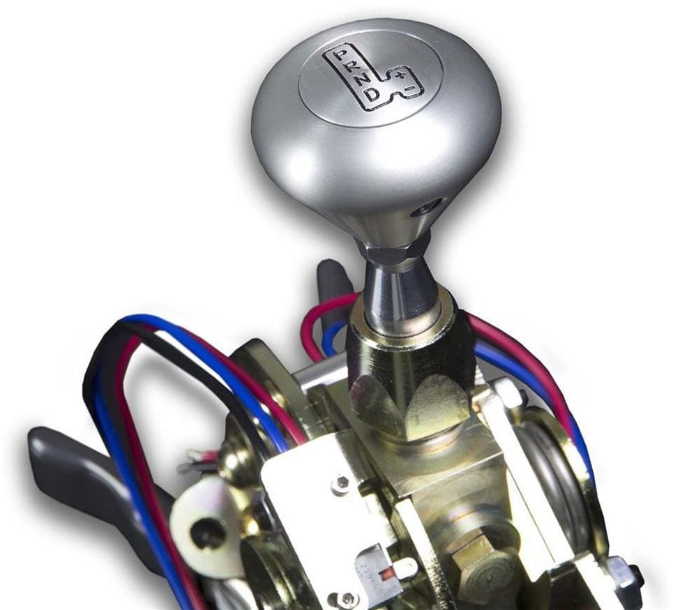 Lokar Suit 4L60E Lokar 10" Single BendAutomatic Electronic Sport Mode Shifter with Polished Mushroom Kn SR
