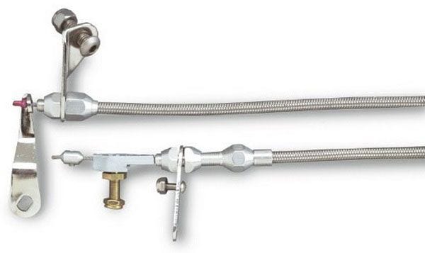 LOKAR Suit GM Powerglide Lokar Hi-Tech Kick Down Kit Braided Stainless Steel Housing LK-KD-20PGHT SR
