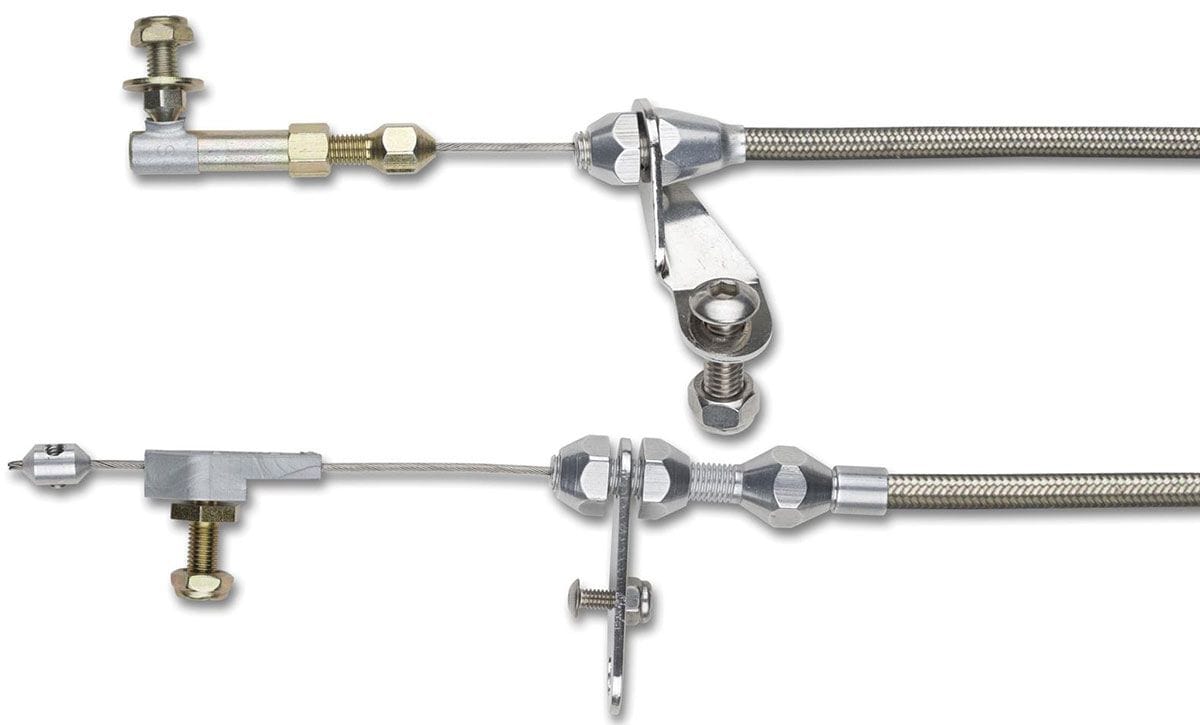 LOKAR Suit GM Powerglide Lokar Hi-Tech Kick Down Kit Braided Stainless Steel Housing LK-KD-20PGHT SR