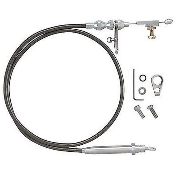 LOKAR Suit TH-350 Transmissions Lokar Stainless Steel Kick Down Bracket and Cable LK-KD-2350U SR