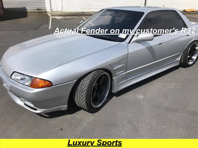 Luxury Sports Luxury Sports BN Style 30mm Front Fender For Nissan Skyline R32 SR