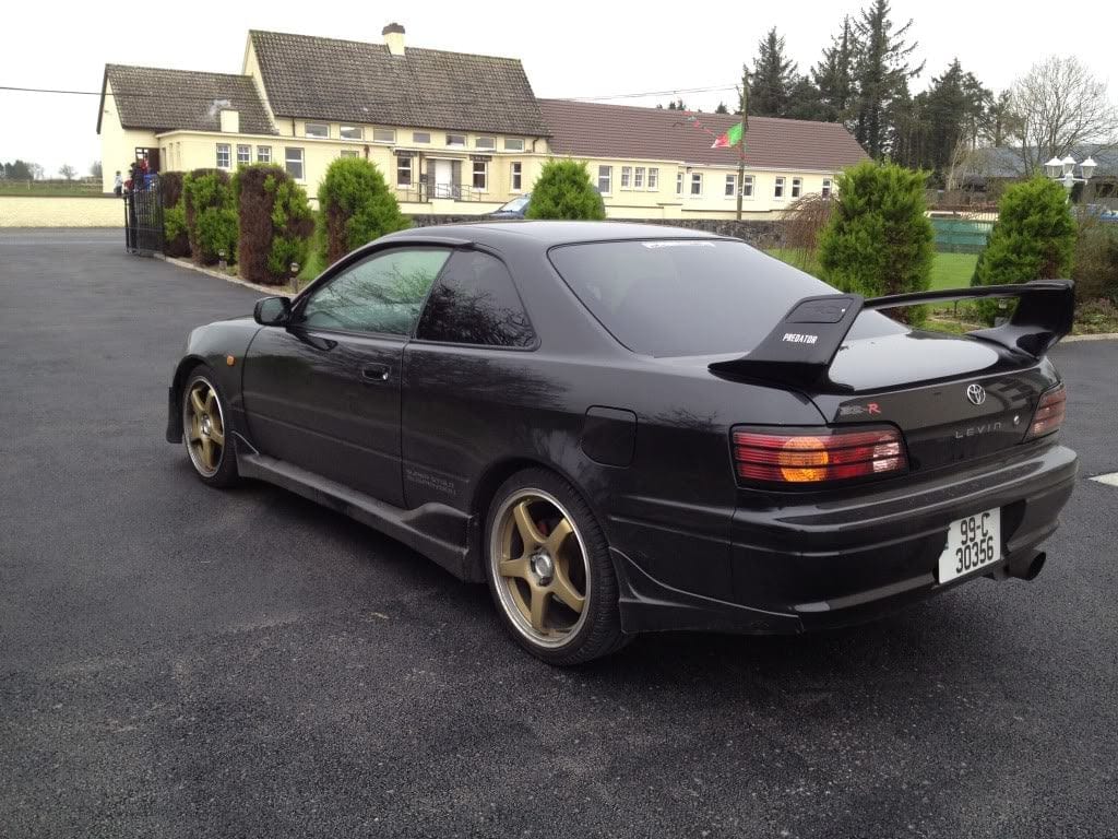 Luxury Sports Luxury Sports Bomex Style Rear End Caps For Toyota Levin AE111 SR