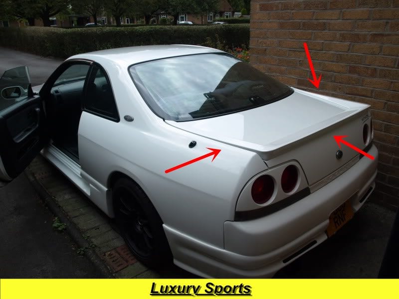 Luxury Sports Luxury Sports Boot Spoiler For Nissan Skyline R33 2DR SR