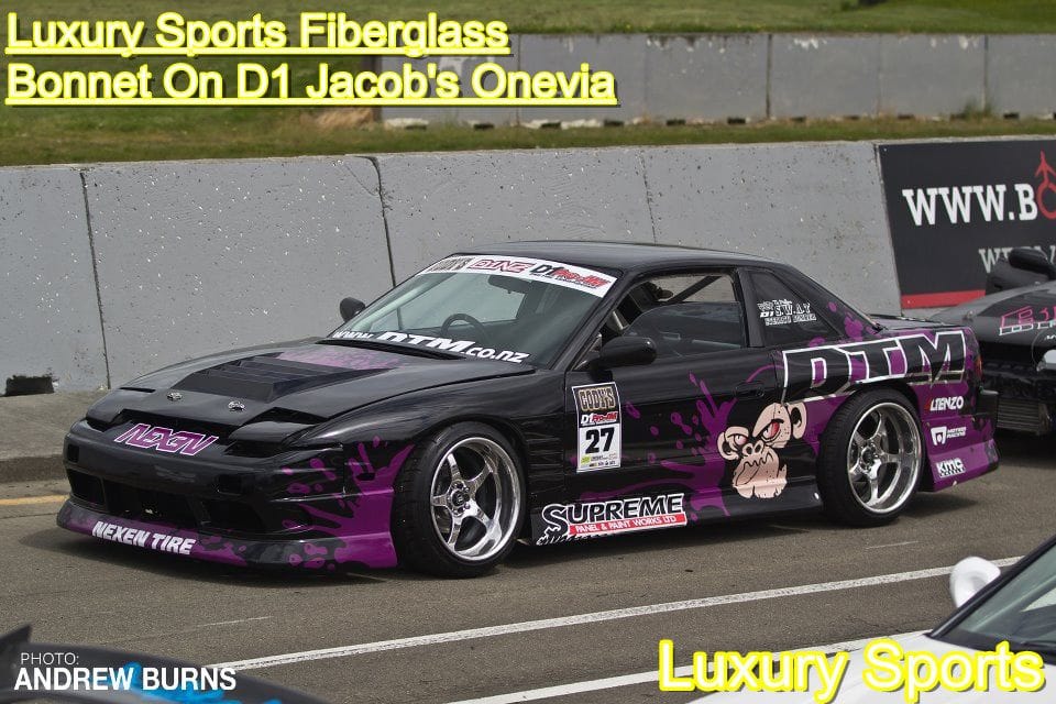 Luxury Sports Luxury Sports Dmax Style Fiberglass Bonnet For Nissan Silvia 180sx SR