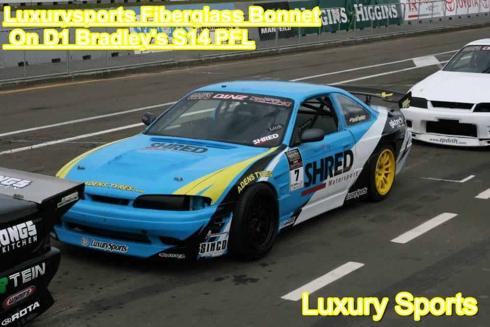 Luxury Sports Luxury Sports Dmax Style Fiberglass Bonnet For Nissan Silvia S14 PFL SR