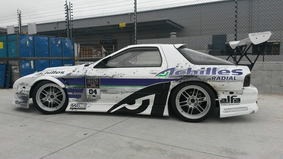 SR Dmax Style Roof Spoiler For Mazda RX7 FC