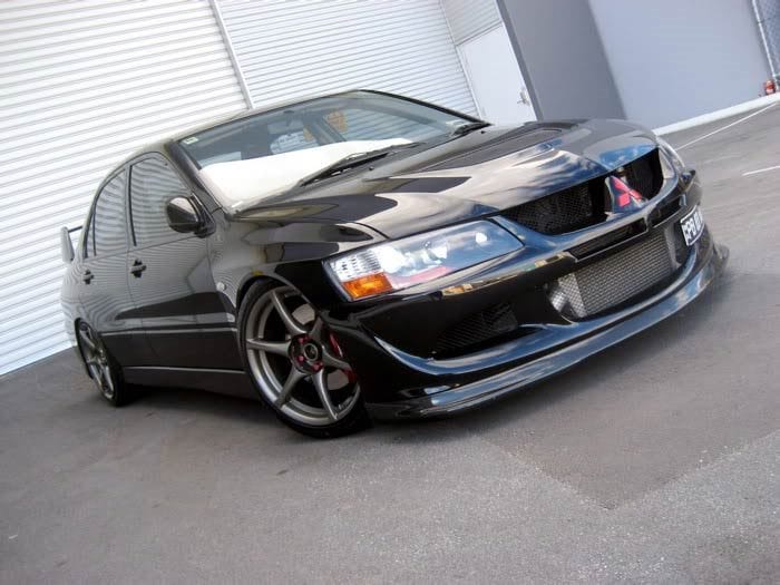 Luxury Sports Luxury Sports Do Luck Style Front Lip For Mistubishi EVO 8 Fiberglass SR