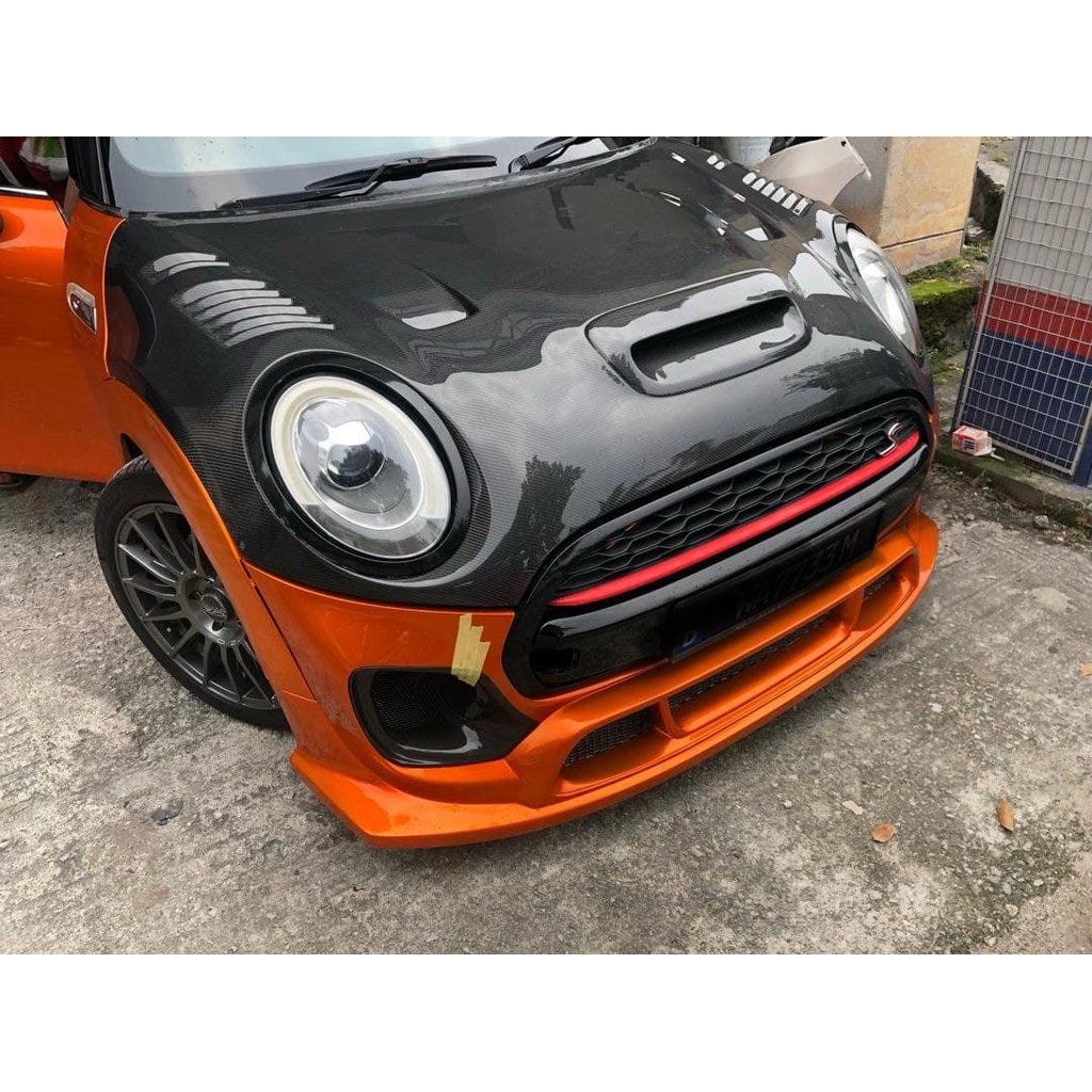 Luxury Sports Luxury Sports Duell AG Style Carbon Bonnet For Mini F55 F56 -PP SR