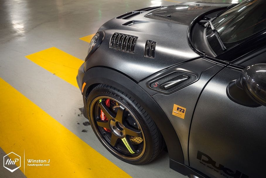 Luxury Sports Luxury Sports Duell AG Style Carbon Bonnet For Mini R60 Countryman -PP SR