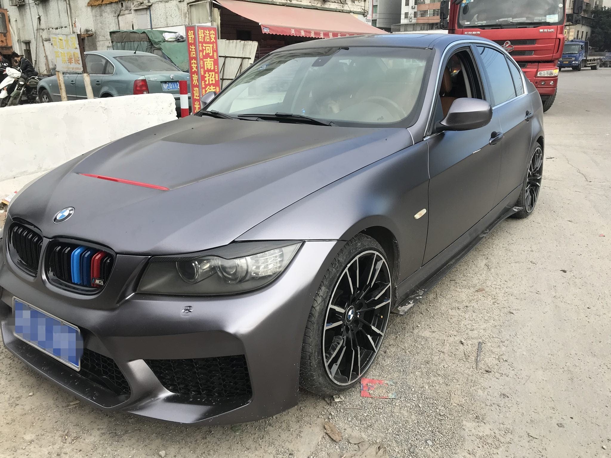 Luxury Sports Luxury Sports E90 M5 Conversion Style Front Bumper For BMW E90 LCI 09-12 -PP SR