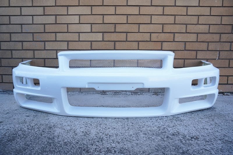 Luxury Sports Luxury Sports East Bear GTR Conversion Style Front Bumper Nissan Skyline R34 SR