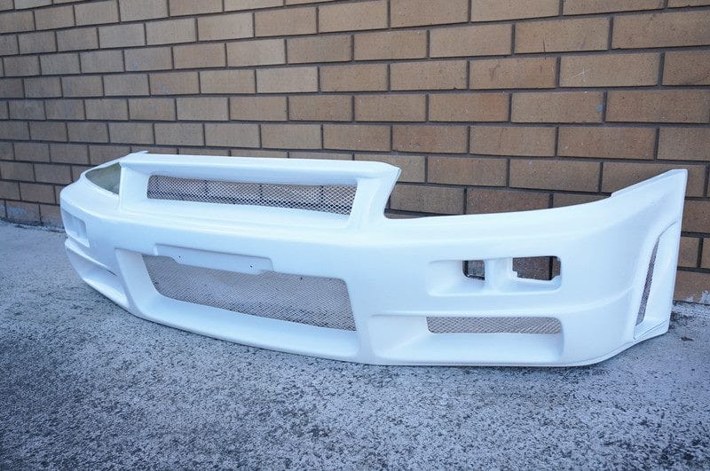 Luxury Sports Luxury Sports East Bear GTR Conversion Style Front Bumper Nissan Skyline R34 SR