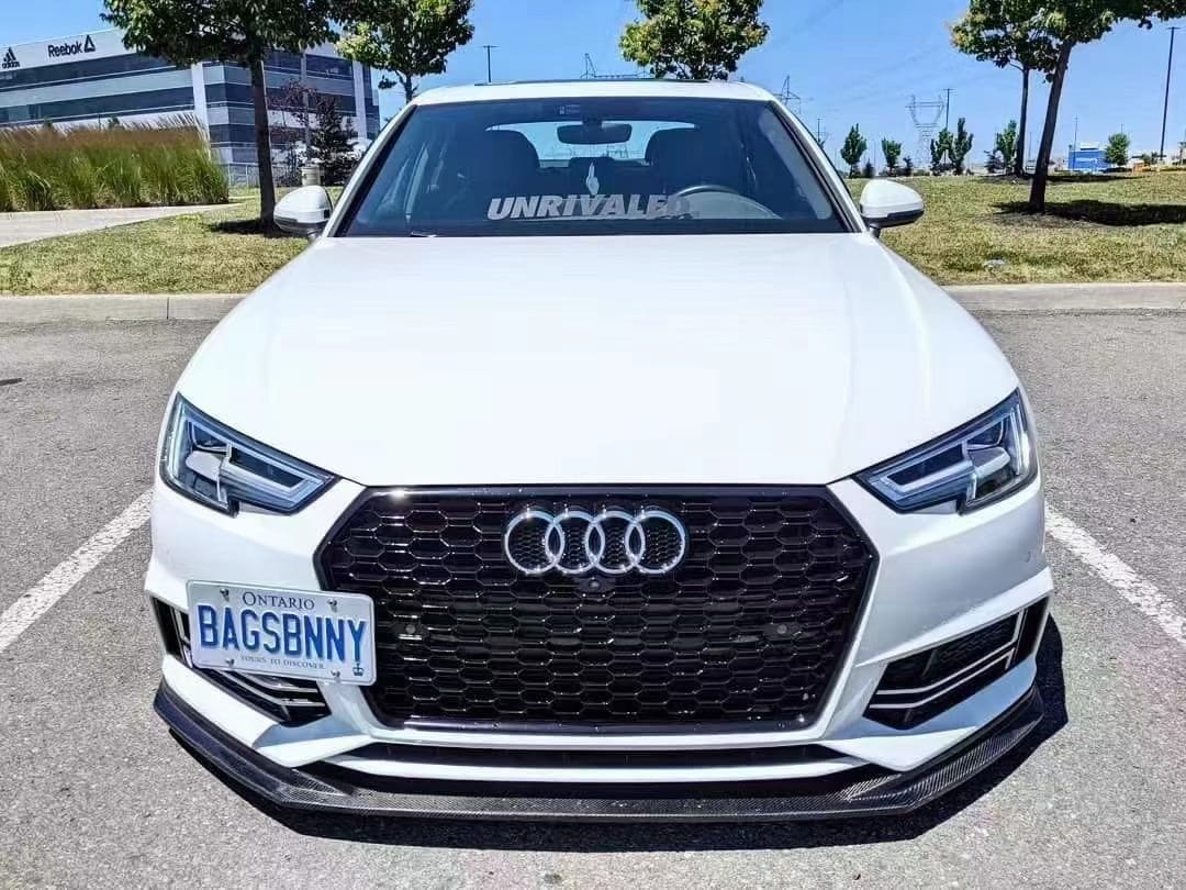 Luxury Sports Luxury Sports ECS Style Carbon Front Lip For Audi A4/S4 B9 16-18 Sline SR