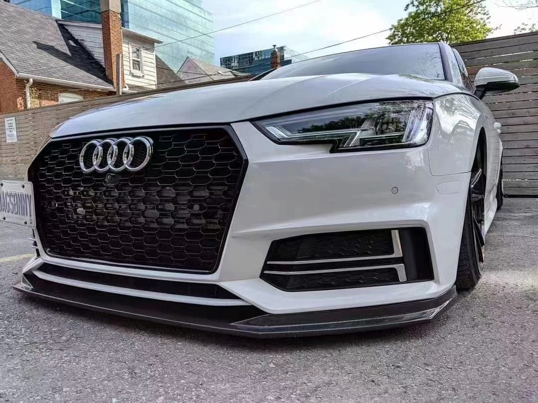 Luxury Sports Luxury Sports ECS Style Carbon Front Lip For Audi A4/S4 B9 16-18 Sline SR