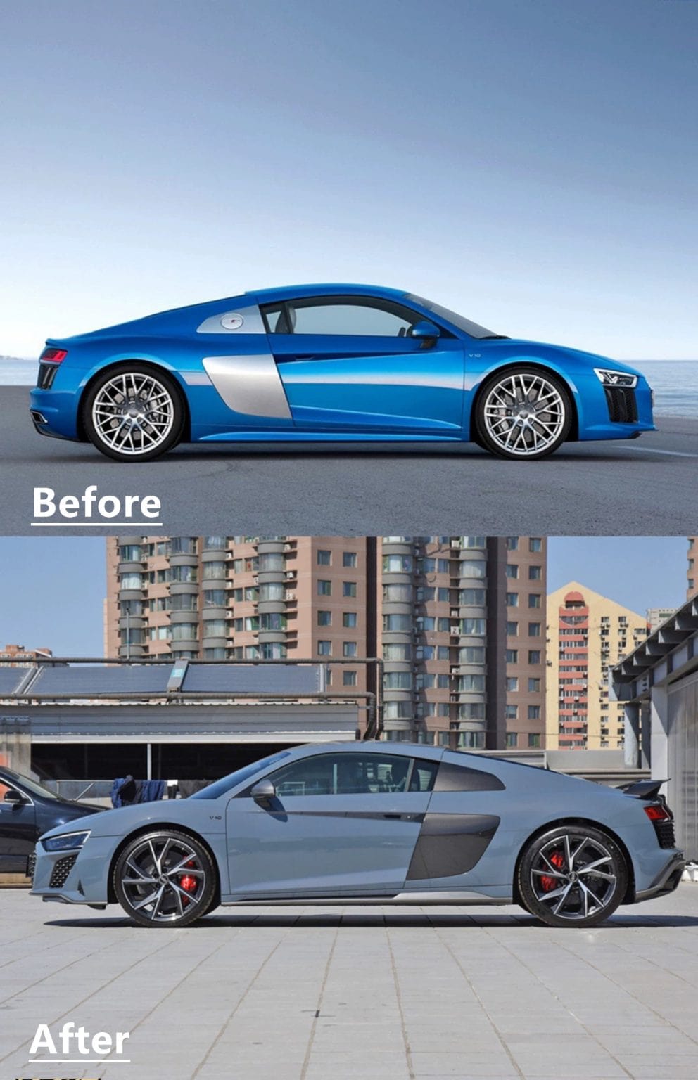 Luxury Sports Luxury Sports Facelift New Shape Conversion Bodykit For Audi R8 16-18 -PP SR