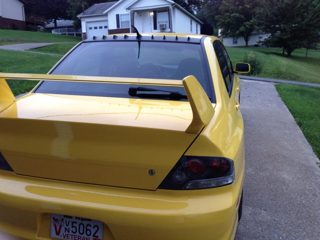 Luxury Sports Luxury Sports Factory EVO 9 Style Spoiler For Mitsubishi EVO 7-9 SR