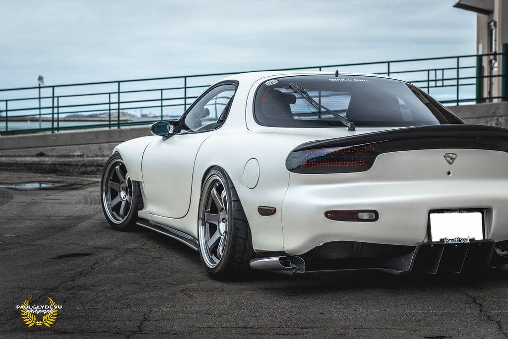 Luxury Sports Luxury Sports Feed Style Side Skirts Extension For Mazda RX7 FD Carbon SR