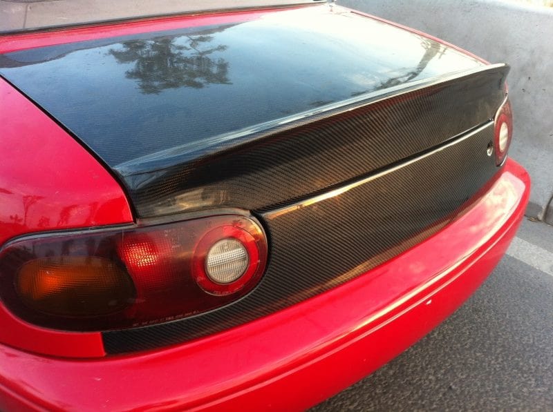 Luxury Sports Luxury Sports Fiberglass Boot Lid Type 1 Low Spoiler For MX5 NA -PP SR