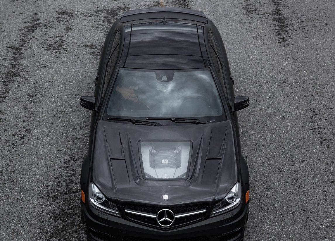 Luxury Sports Luxury Sports IMP Style Carbon Bonnet For Mercedes Benz W204 C63 AMG -PP SR