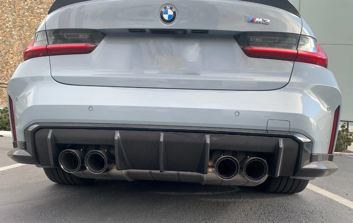 Luxury Sports Luxury Sports MP Style Carbon Rear Diffuser For BMW G80 G82 M3 M4 -PP SR
