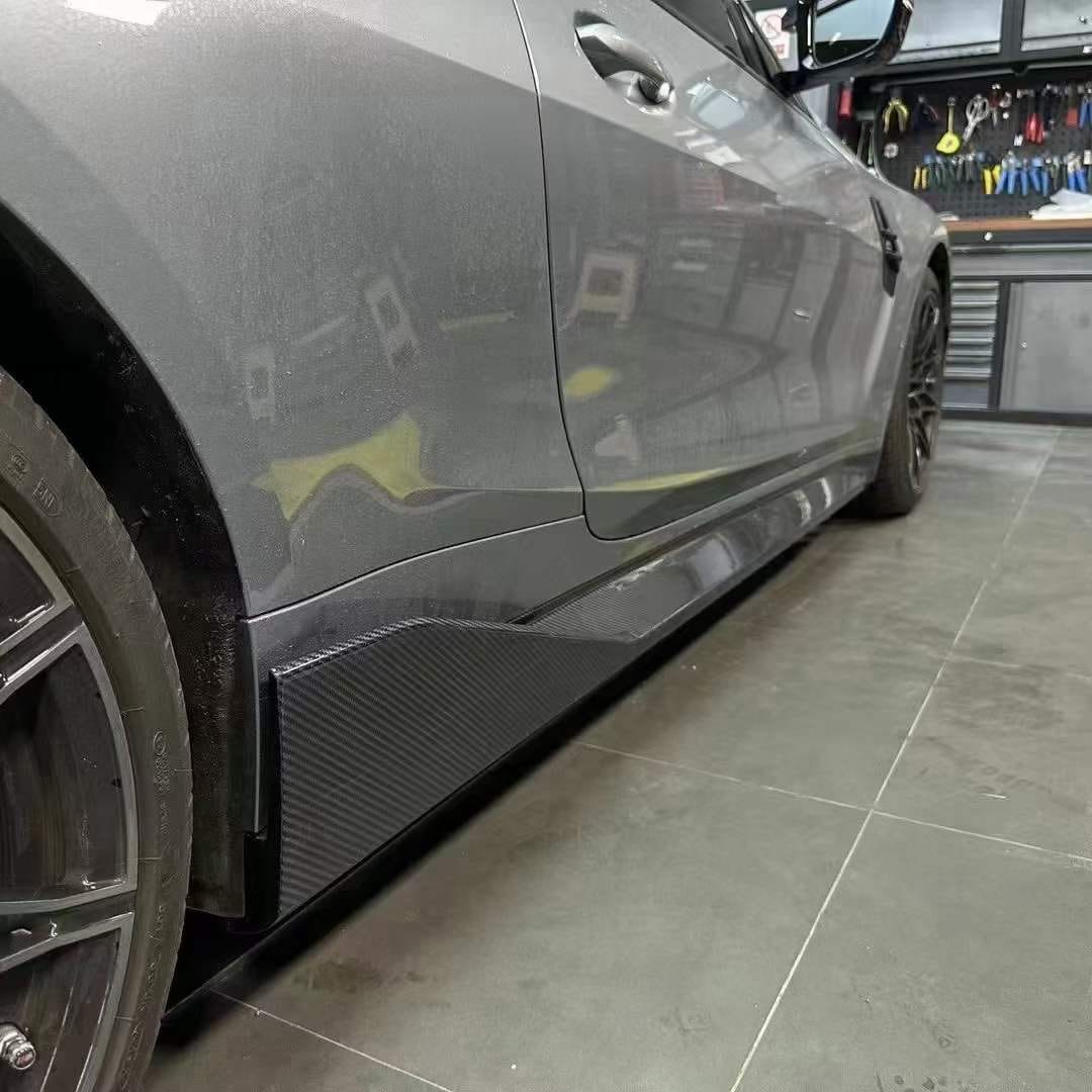 Luxury Sports Luxury Sports MP Style Carbon Side Skirts Extension For BMW G80 G82 M3 M4 -PP SR