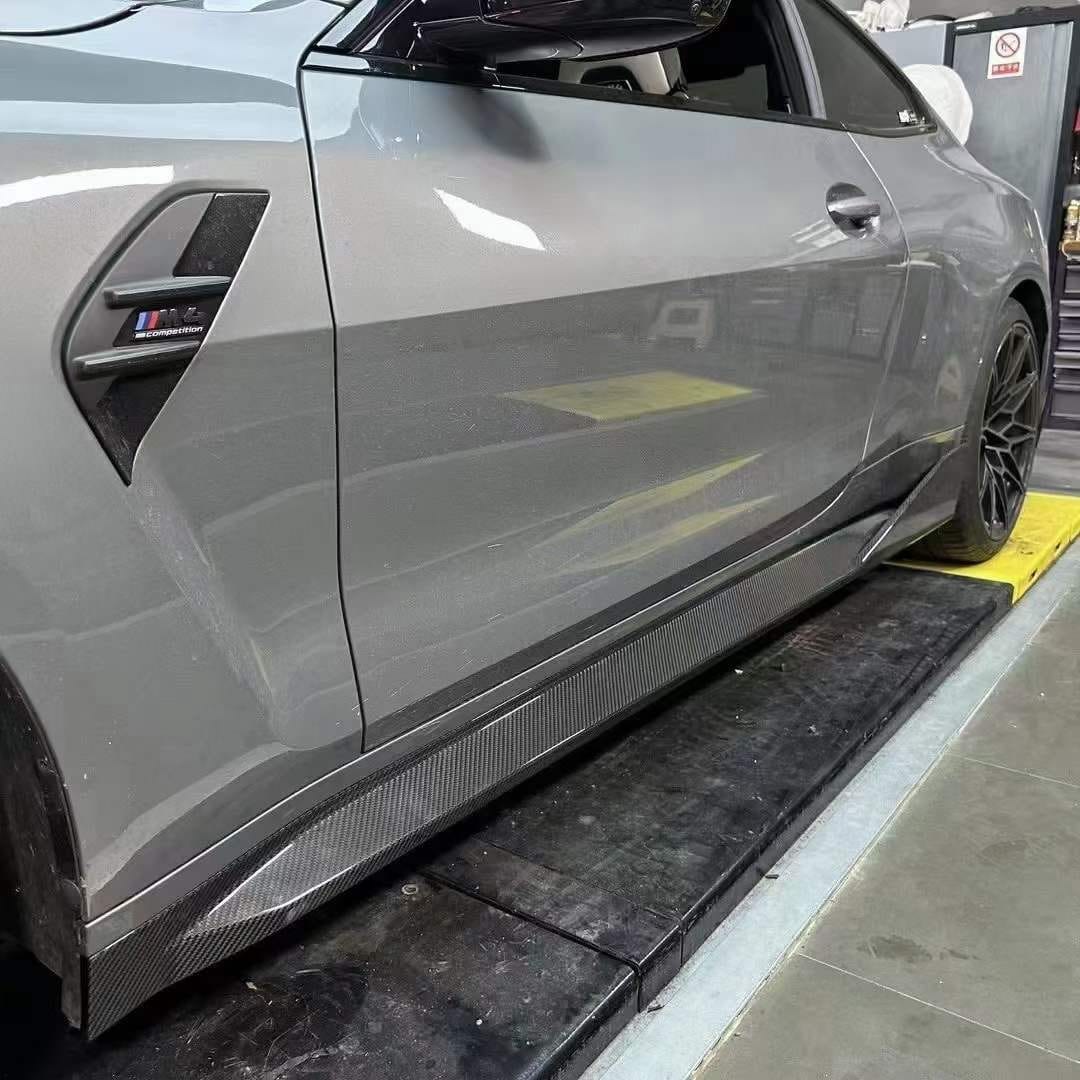 Luxury Sports Luxury Sports MP Style Carbon Side Skirts Extension For BMW G80 G82 M3 M4 -PP SR