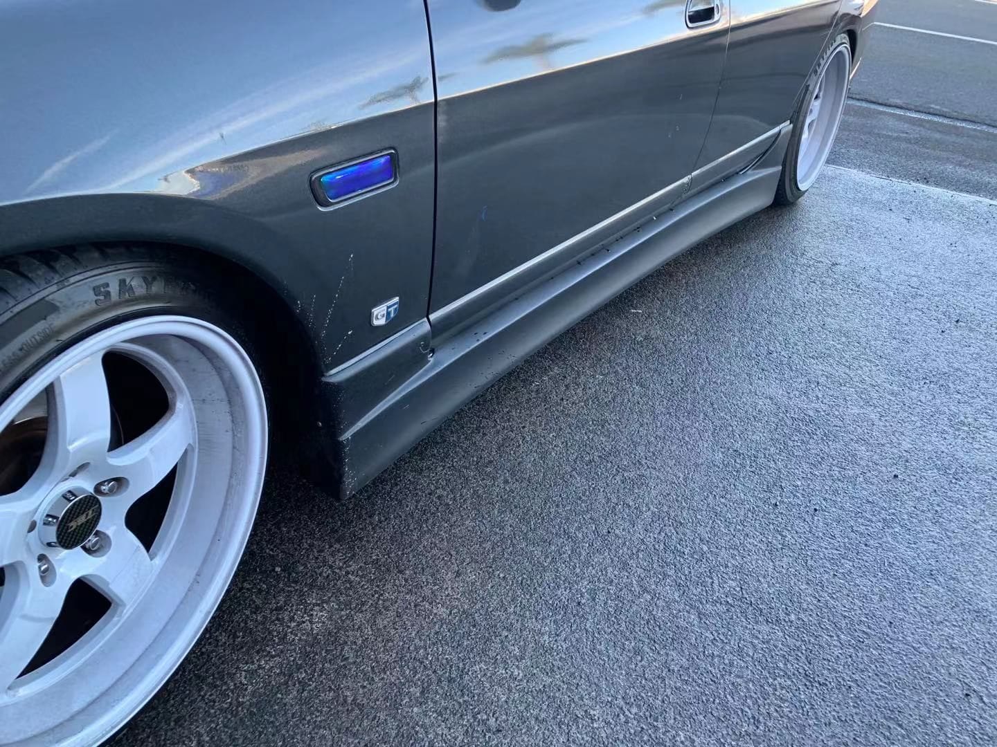 Luxury Sports Luxury Sports Msports Style Side Skirts For Nissan Skyline R33 4DR SR