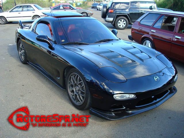 Luxury Sports SR RE Style Carbon Bonnet For Mazda RX7 FD -PP SR