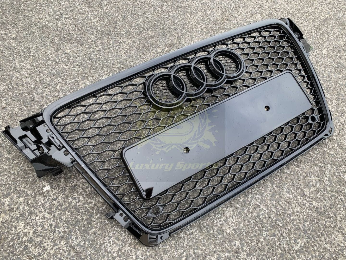 Luxury Sports Luxury Sports RS4 Honeycomb Style Front Grill For Audi A4/S4 B8 08-12 SR