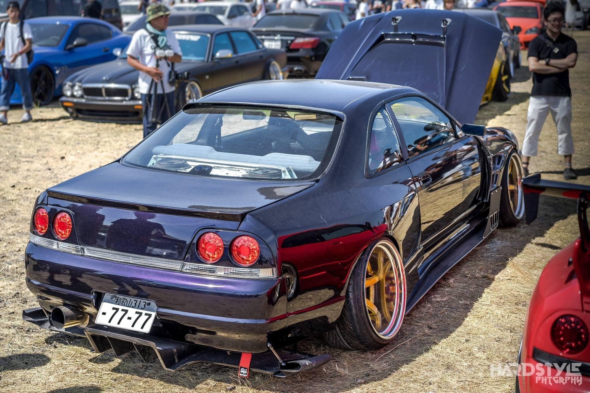 Top Secret Rear Diffuser SR Top Secret Style 7PCS Rear Diffuser For Nissan Skyline R33 2DR -PP