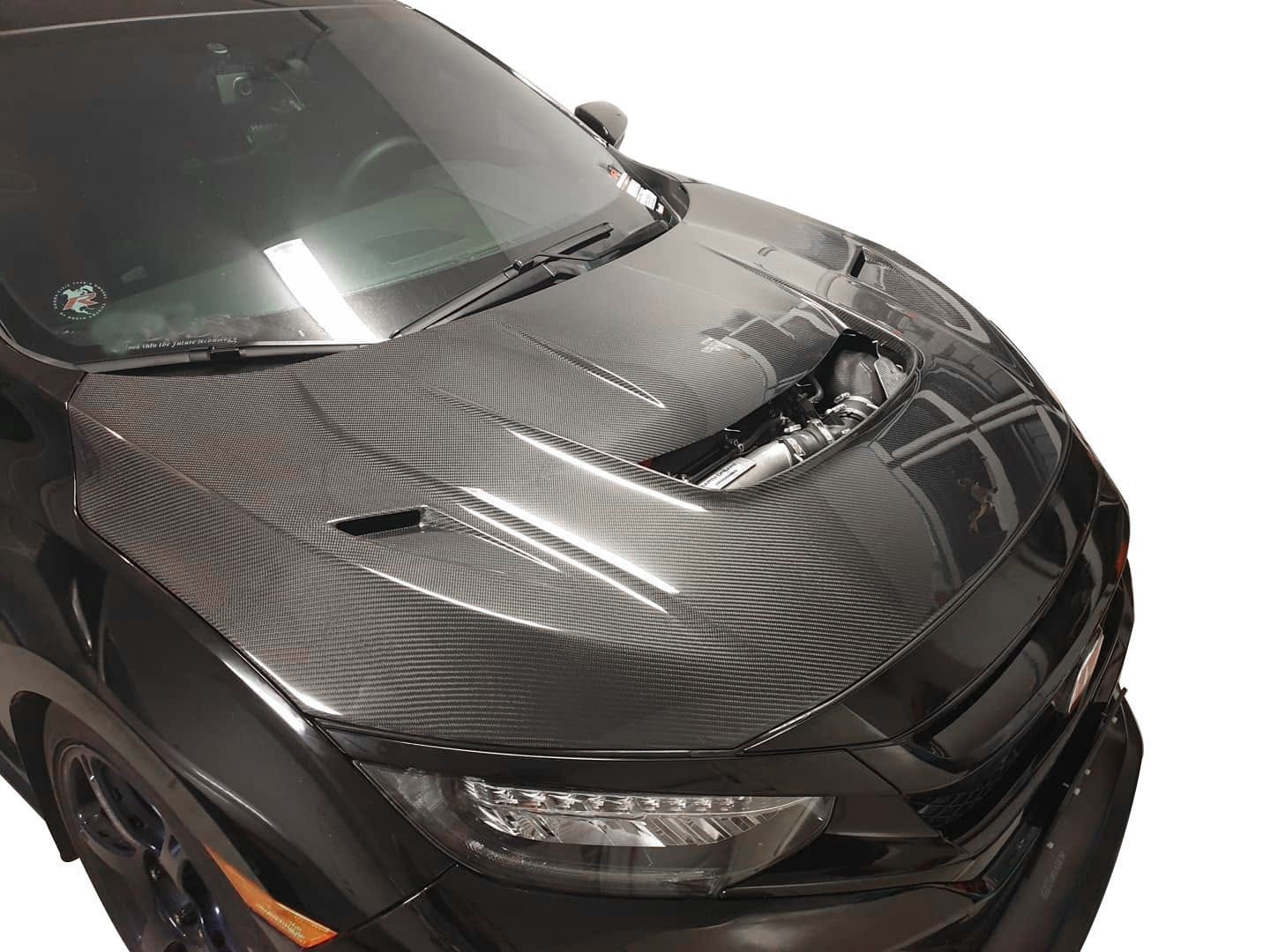 Luxury Sports Luxury Sports Varis Arising II Carbon Bonnet Honda Civic FK7 FK8 Type R 17-21 SR