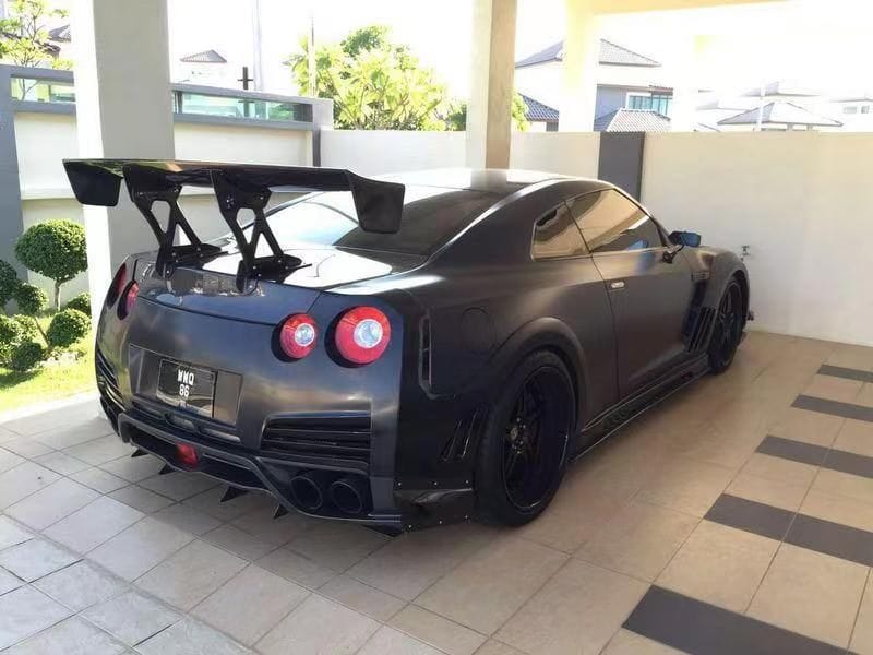 Luxury Sports Luxury Sports Varis Euro Edition Carbon Rear GT Spoiler For Nissan R35 GTR -PP SR