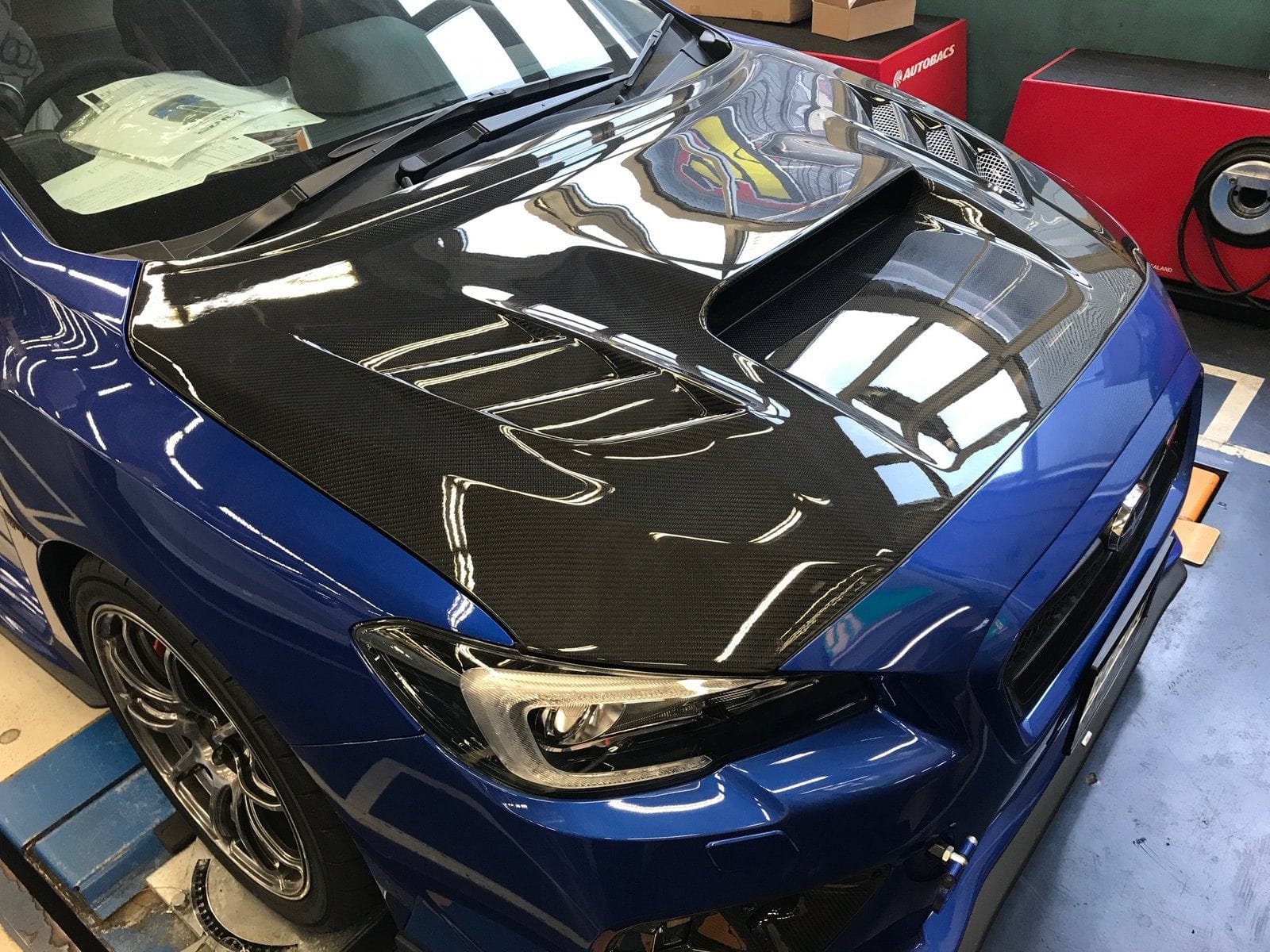 Luxury Sports Luxury Sports Varis Style Carbon Bonnet For Subaru V11 VAB VAG -PP SR