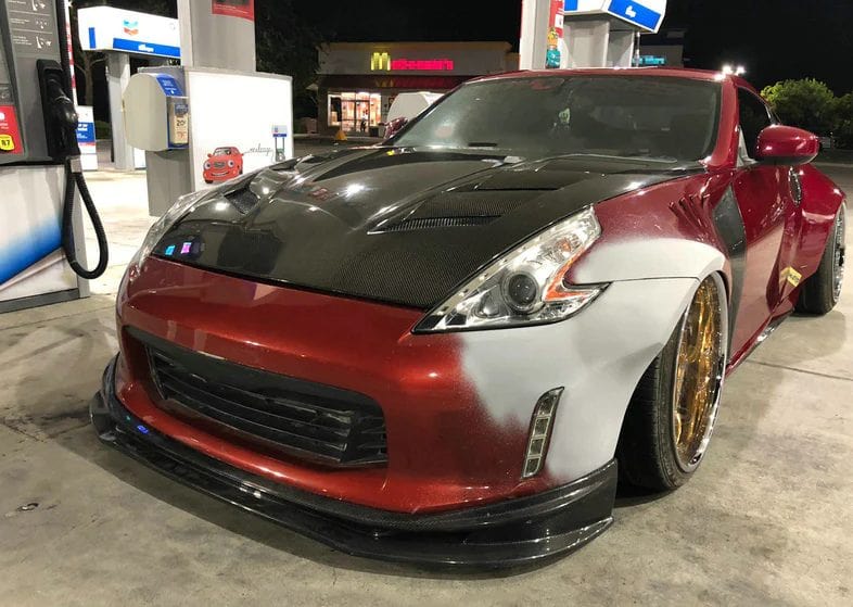 Luxury Sports SR Varis Style Fiberglass Front Lip For Nissan 370z FL -PP SR