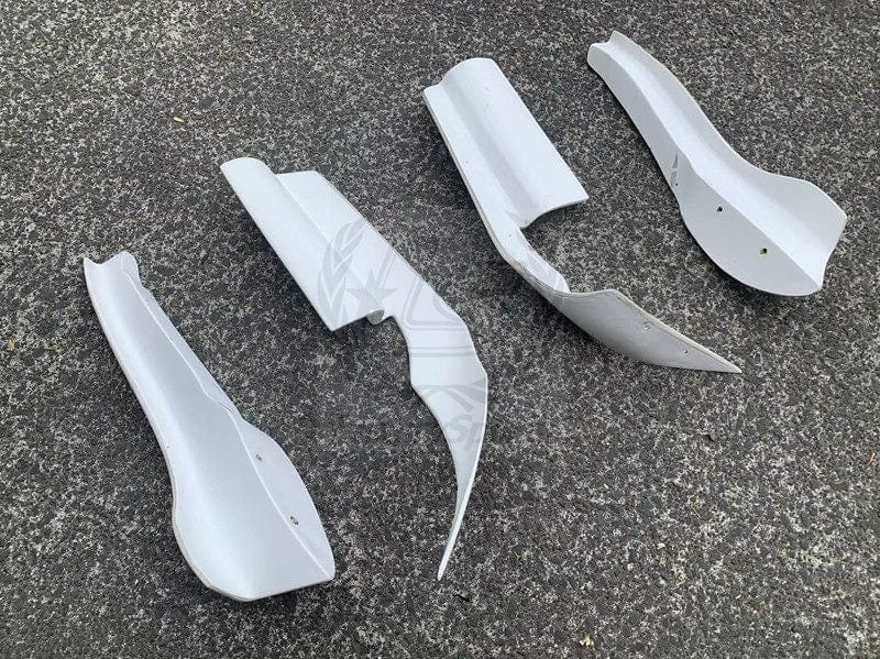 Luxury Sports Luxury Sports Ztune Style 4PCS Front Bumper Canards For Nissan Skyline R34 SR
