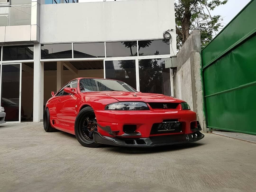 SR Auto Select Style Carbon Front Lip For Nissan Skyline R33 GTR -PP